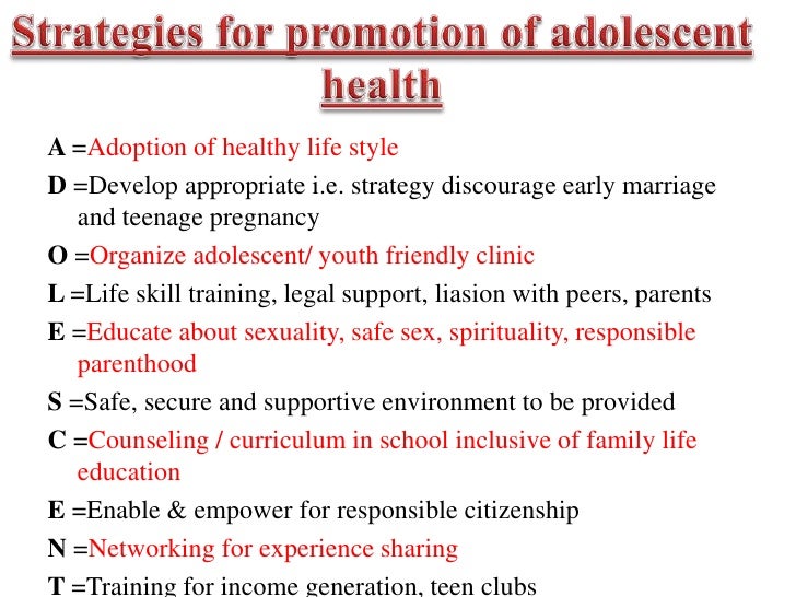 Adolescent Reproductive Sexual Health Arsh
