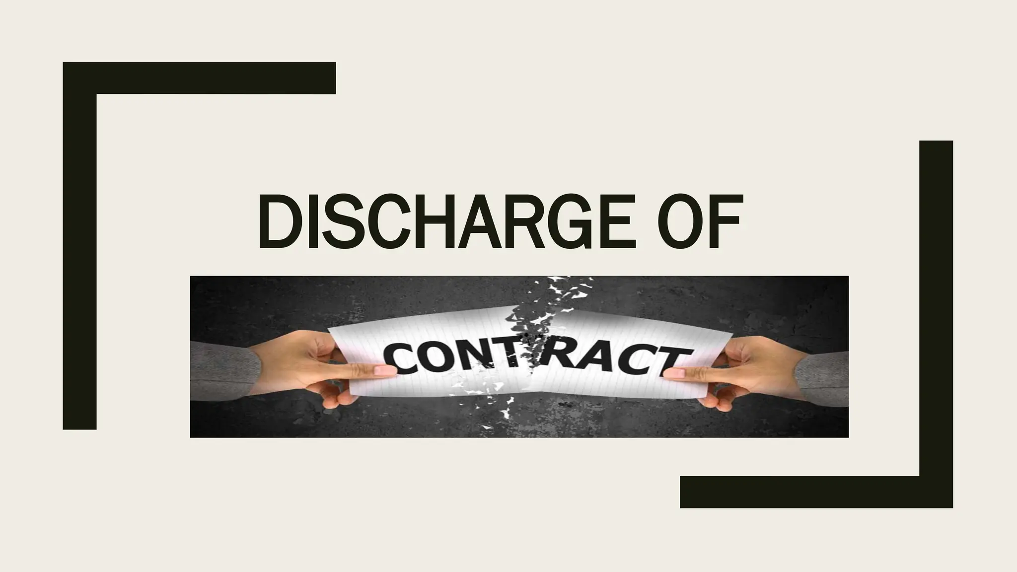 discharge of contract by the great arsh b | PPTX