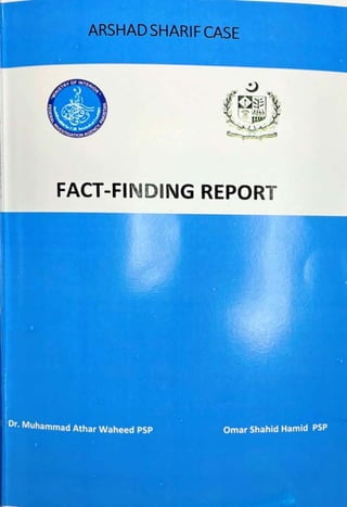 FACT-FINDING REPORT
 