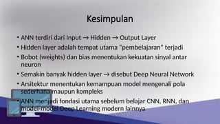 Comprehensive Overview of Artificial Neural Network (ANN) Architecture ...