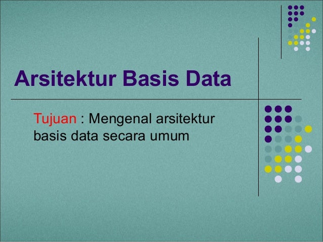 Arsitektur basis data