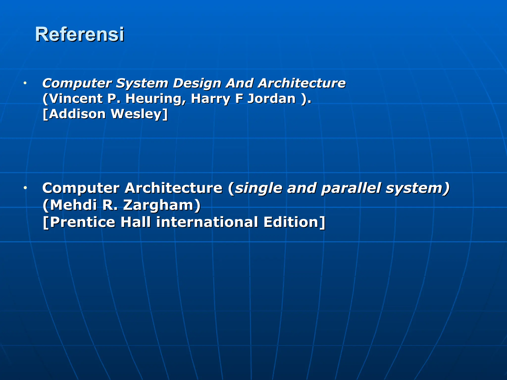 Modul ARSITEKTUR KOMPUTER Program Studi Ilmu Komputer | PPT