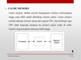 Arsitektur komputer pertemuan 12 | PPT