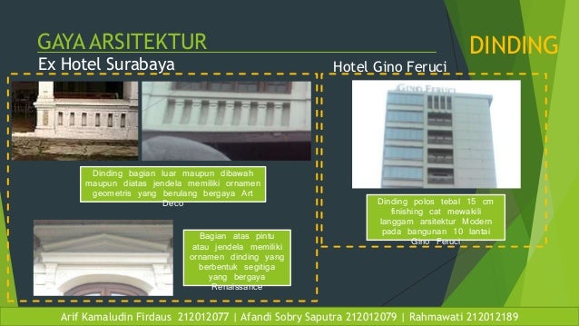 Arsitektur Kontekstual Gino Feruci dan Ex Hotel Surabaya 