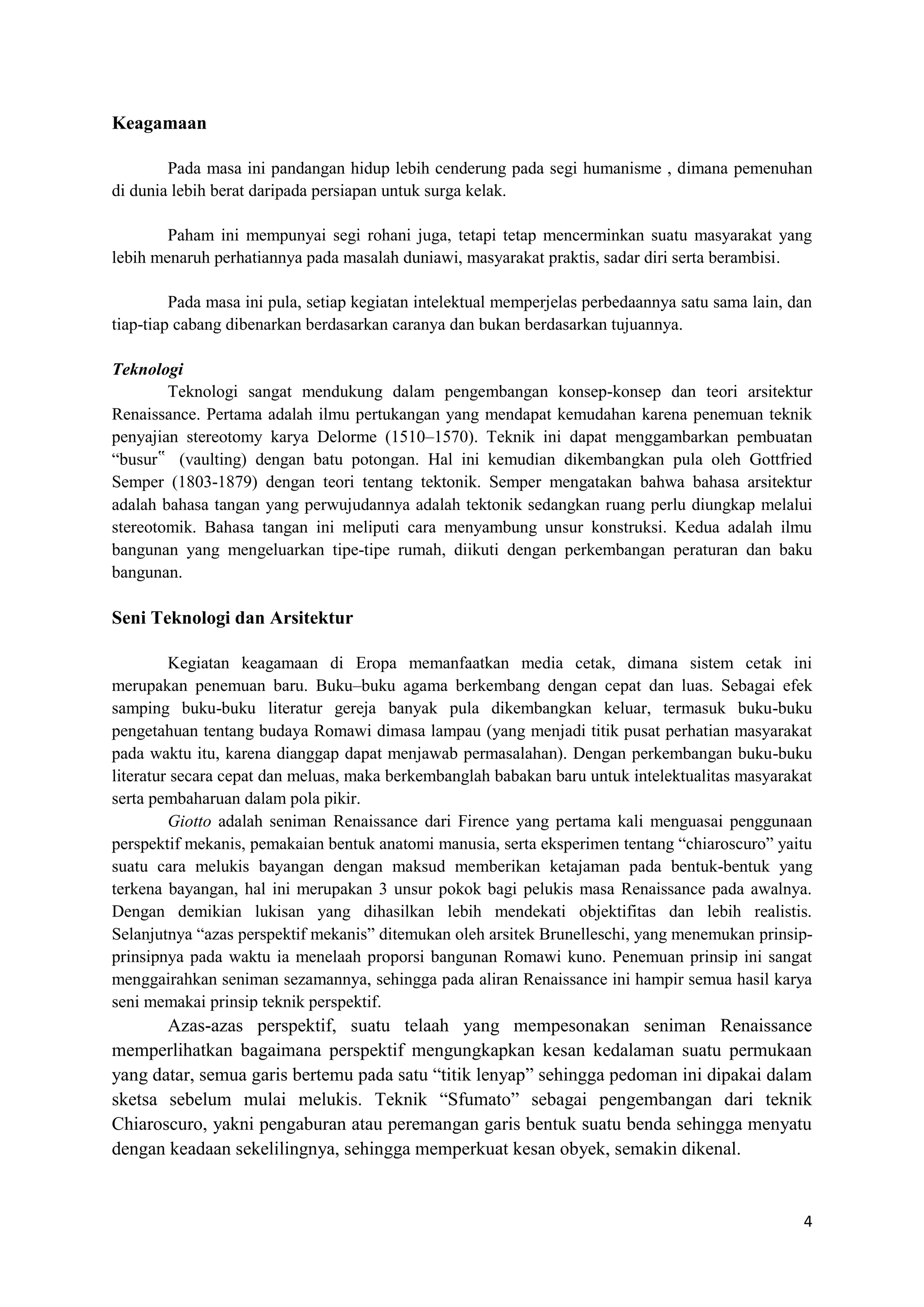 Arsitektur renaissance | DOCX