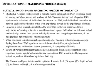 Performance Optimization Of Machining Process On Optimal Cutting ...