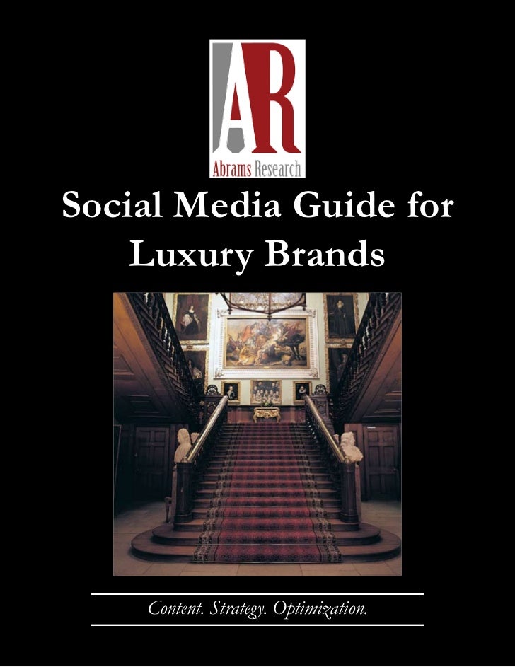 Social Media Guide for Luxury Brands