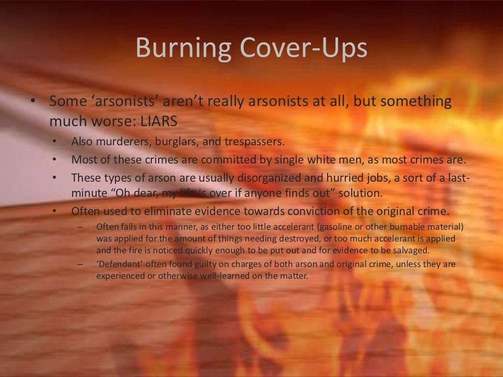Arson v Pyromania