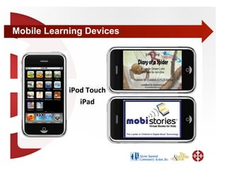 Mobile Learning Devices




            iPod Touch 
               iPad 
 