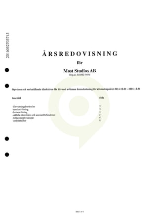 Arsredovisning most-studios-ab 2015.pdf