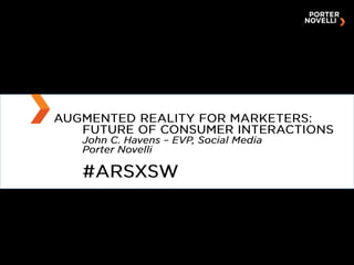Augmented Reality - Future Implications for Marketers and Culture