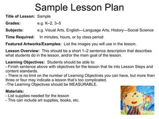 KCC Art 141 Chapter 2 Curriculum And Lesson Planning | PPT