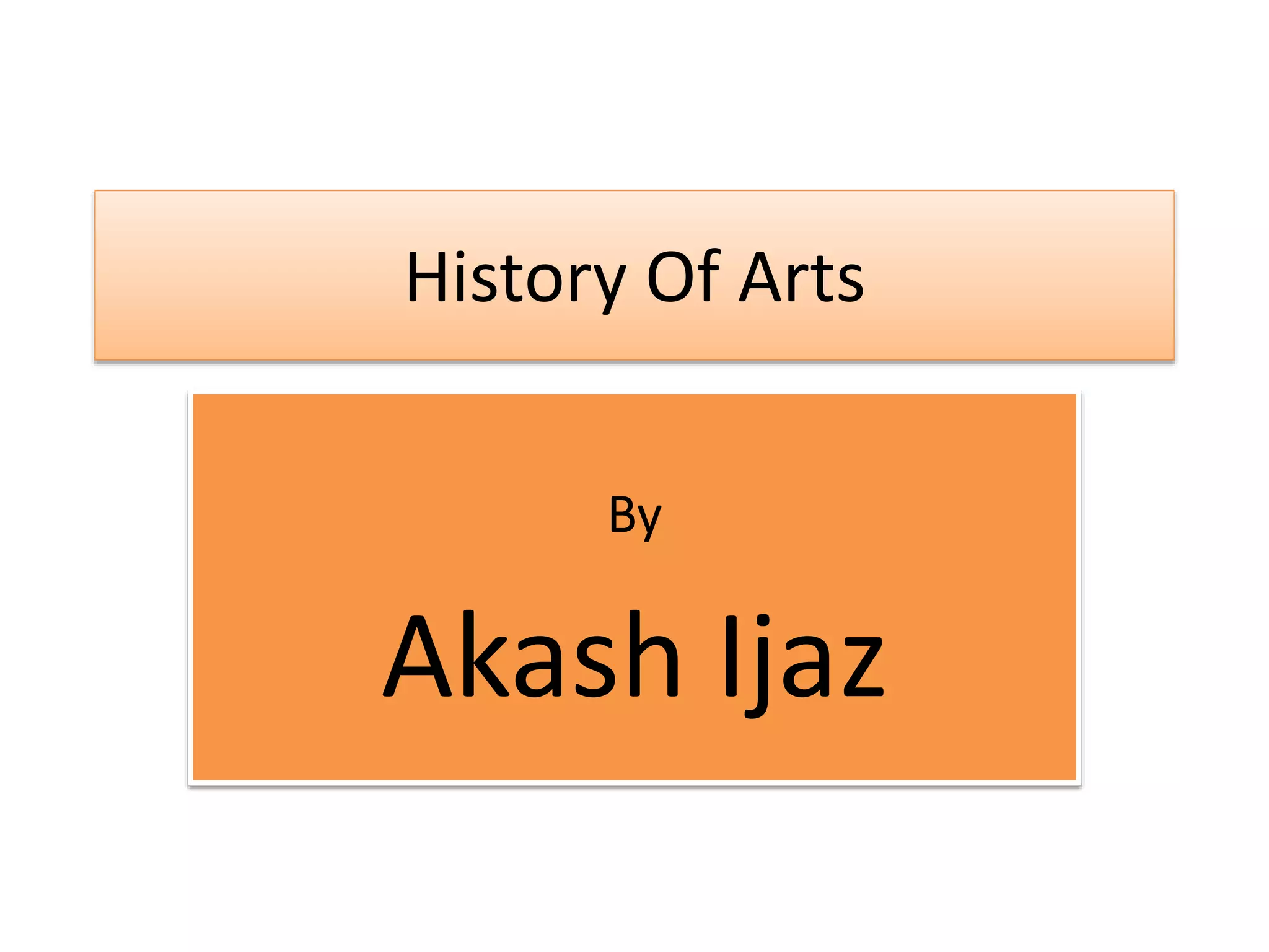 history of Art PPT