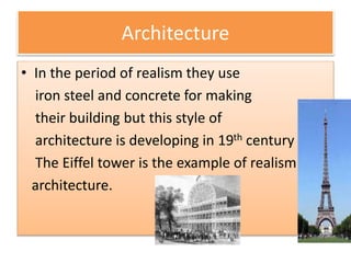 Realism Building Examples history of Art | PPTX