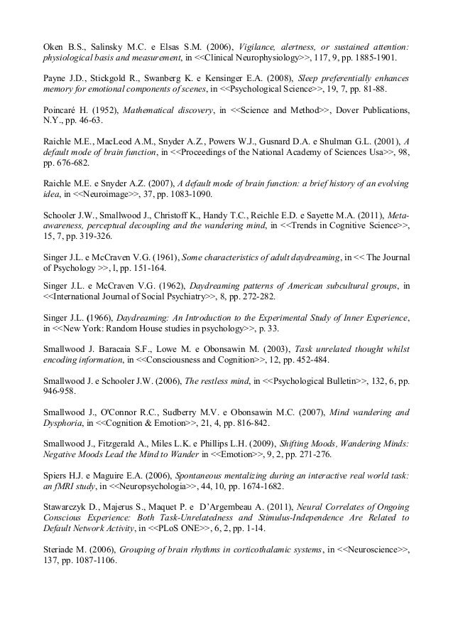 Wandering Mind And Human Cognition By Giovanni Coglitore