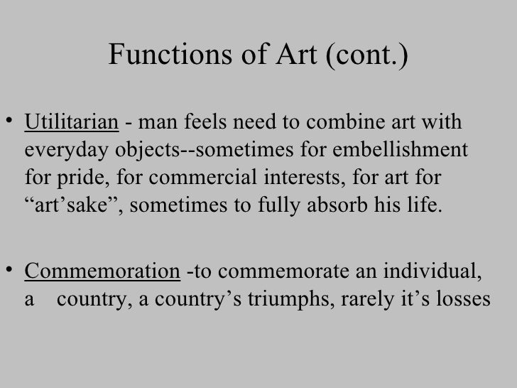 Art 2 Objectives and Functions of Art