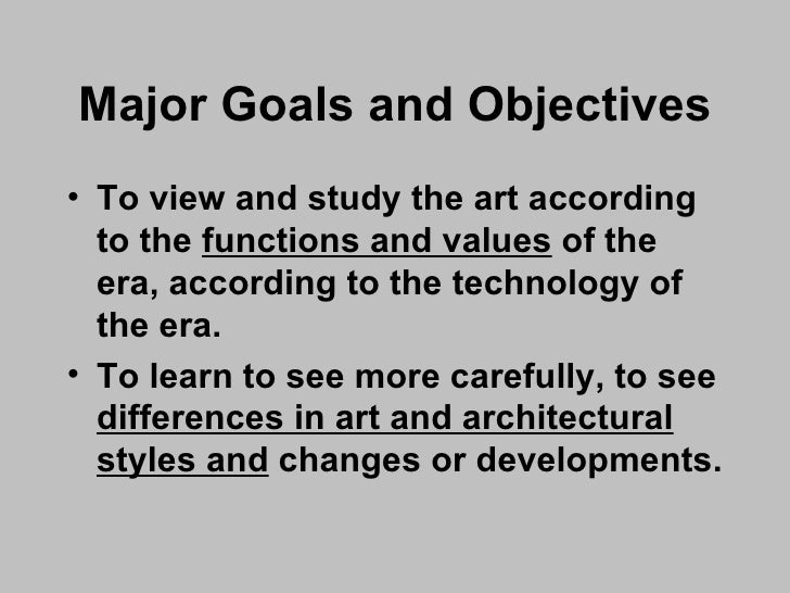 Art 2 Objectives and Functions of Art