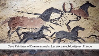 Cave Paintings of Drawn animals, Lacaux cave, Montignac, France
 