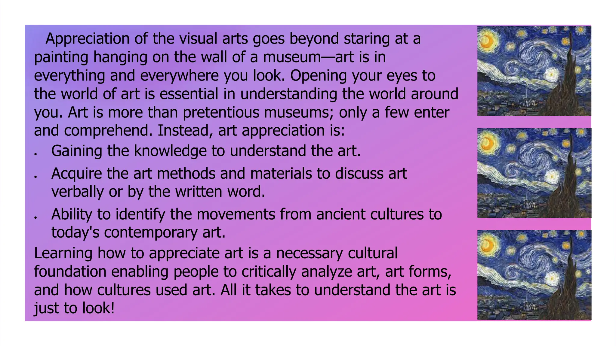 ART-APPRECIATION-jan16-2024-8-11am (1).pptx | Painting | Arts and Crafts
