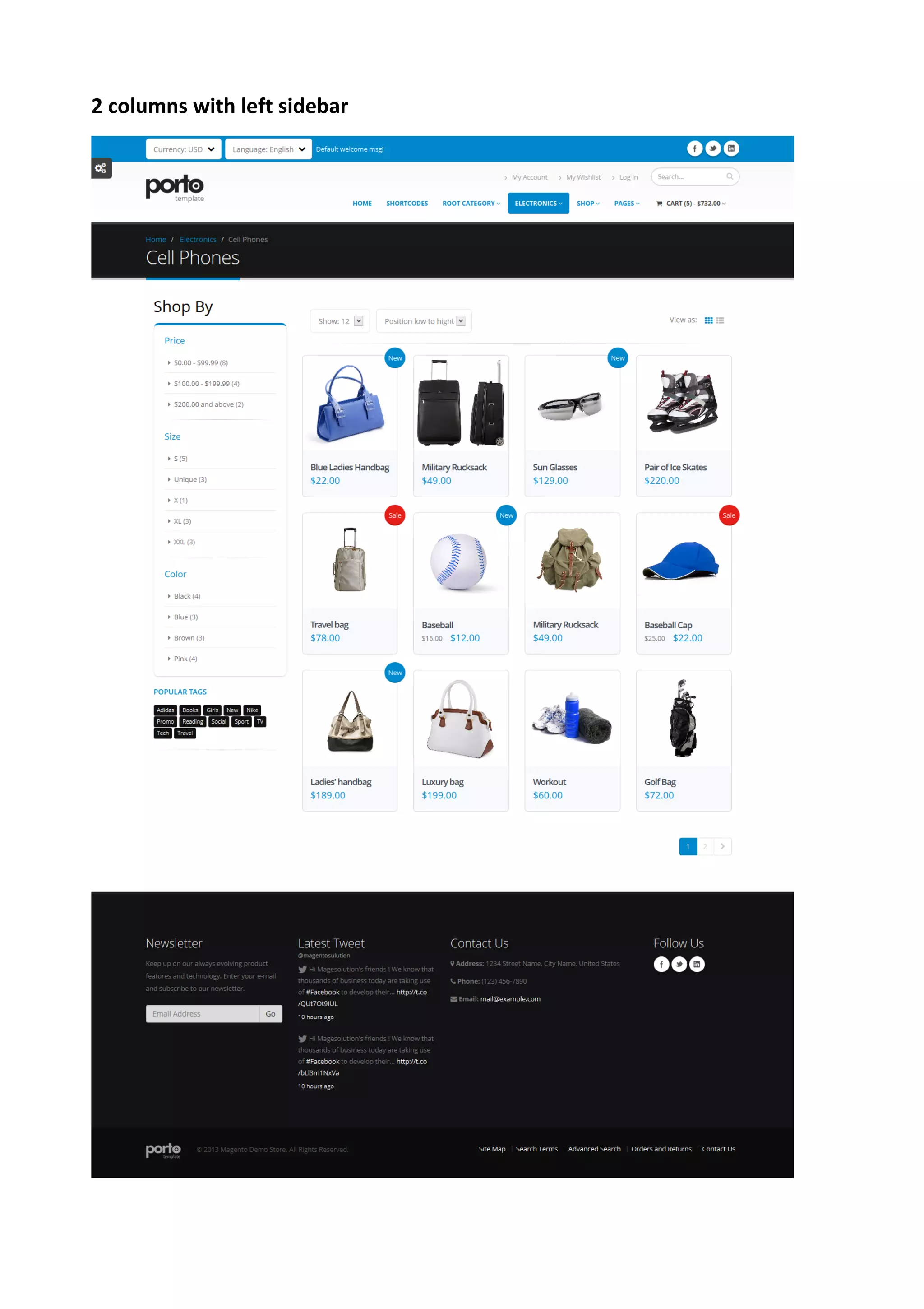 2 columns with left sidebar
 