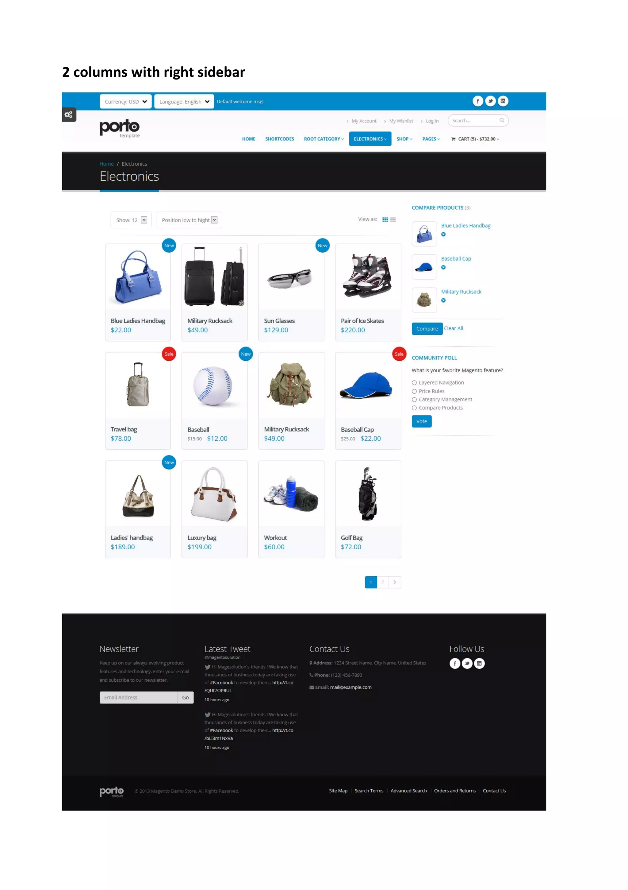 2 columns with right sidebar
 