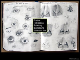 ART ONE Self-Portraits Practice Truly seeing Something By sketching It over and over 