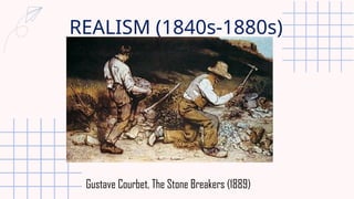 REALISM (1840s-1880s)
Gustave Courbet, The Stone Breakers (1889)
 