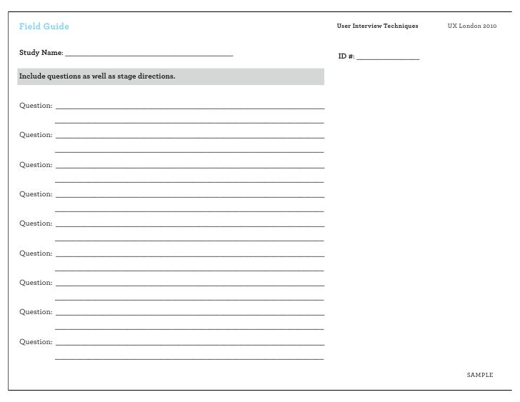user interview techniques