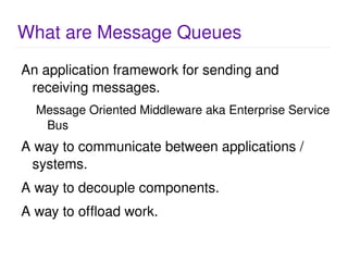 Art Of Message Queues | ODP