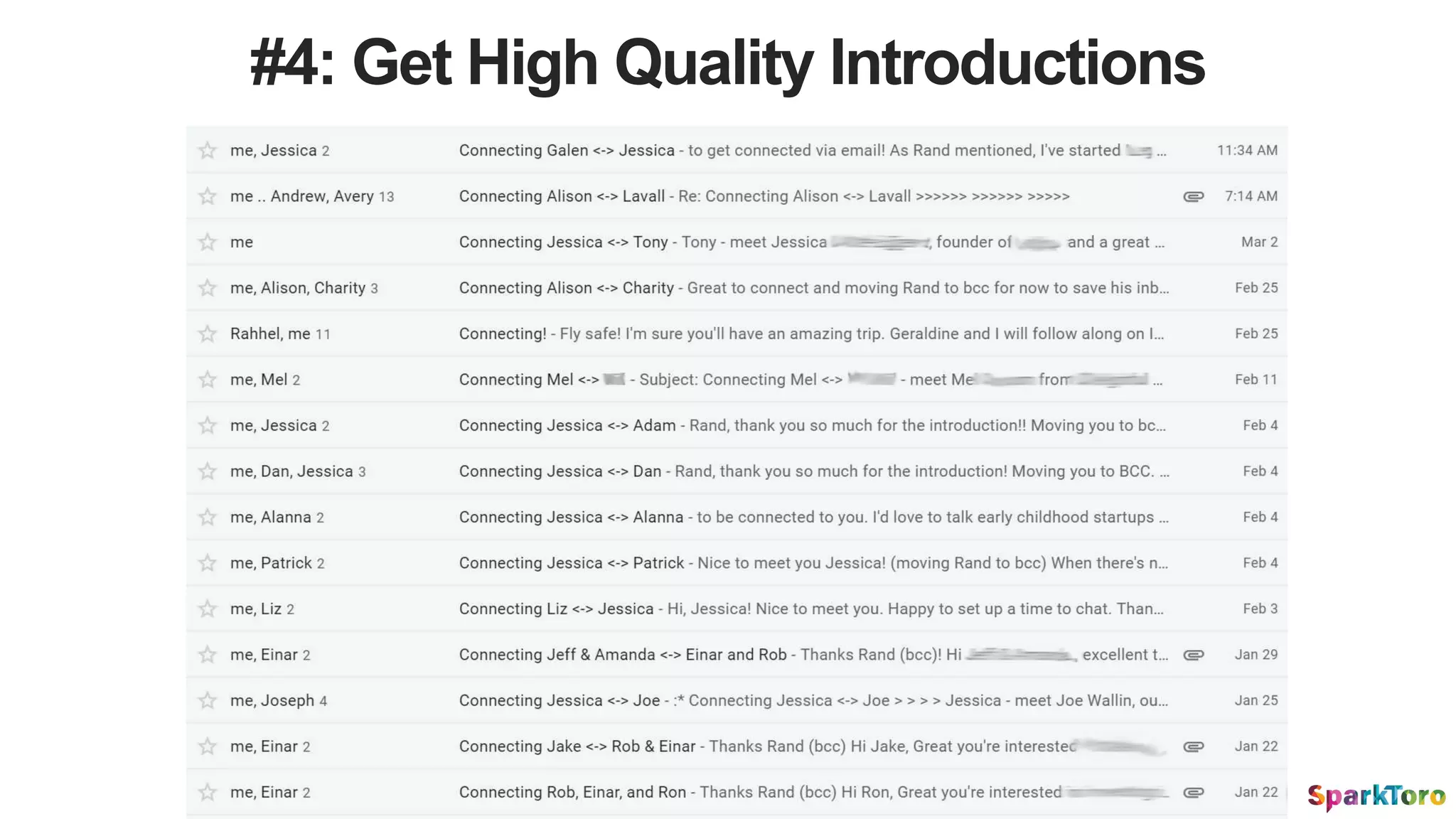 #4: Get High Quality Introductions
 