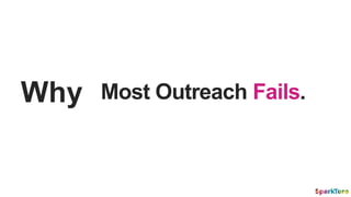 Most Outreach Fails.Why
 
