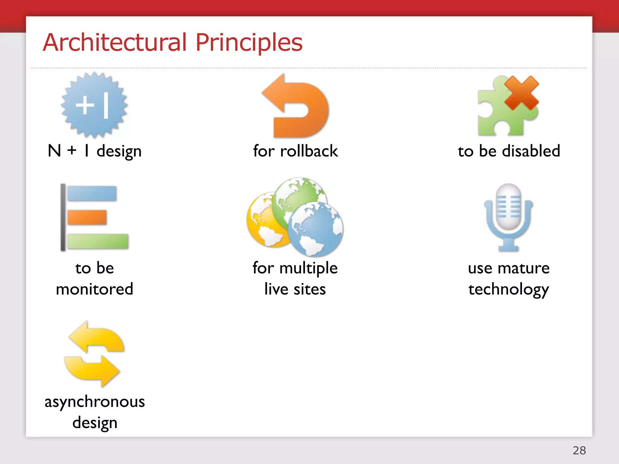 Stateless Systems

State is often useful, but has a significant cost
(replication between data centres, synchronous calls...)




                                                           31
 