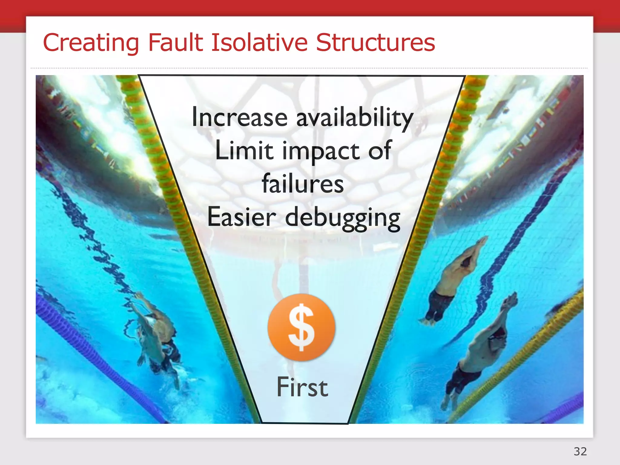 Scale Directions
 cloning of entities or data - unbiased distribution of work
                             x




             y                                               z
separation of work                      separation of work by person
 by activity or data                     for whom the work is done
      M. L. Abbot, M. T. Fisher, “The Art Of Scalability”, Addison Wesley
                                                                            33
 