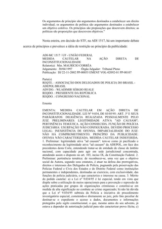 Publicidade e Processo Eletrônico