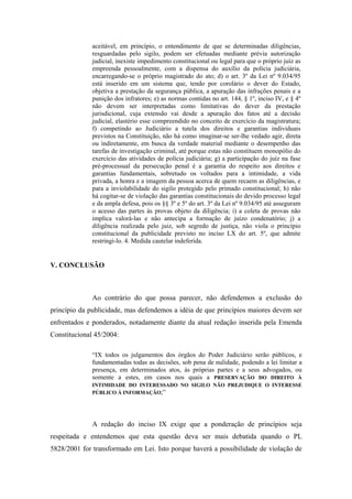 Publicidade e Processo Eletrônico