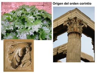 Origen del orden corintio  