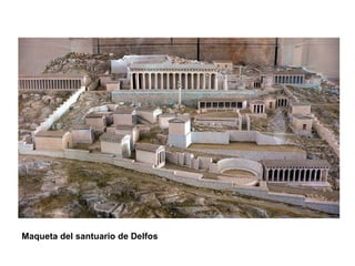 Maqueta del santuario de Delfos 