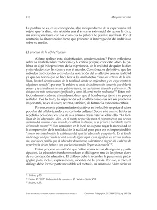 210	 Miryam Carreño
© secretariado de publicaciones universidad de sevilla 	 Cuestiones Pedagógicas, 20, 2009/2010, pp 195...
