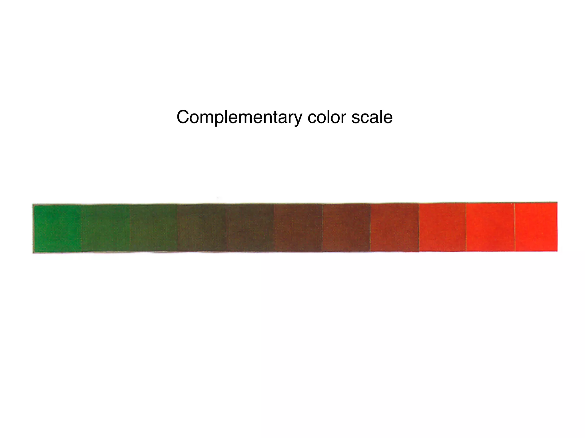 Complementary color scale 
 
 