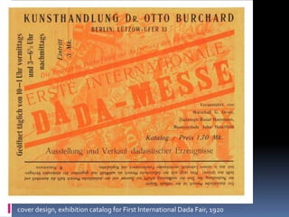 cover design, exhibition catalog for First International Dada Fair, 1920
 