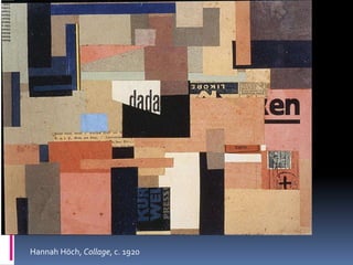 Hannah Höch, Collage, c. 1920
 
