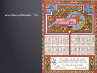 Advertisement Calendar, 1885
 
