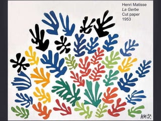 Henri Matisse
La Gerbe
Cut paper
1953
 