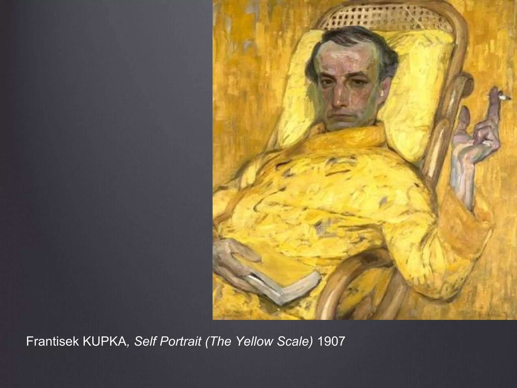 Frantisek KUPKA, Self Portrait (The Yellow Scale) 1907
 