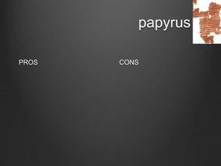 papyrus
CONSPROS
 