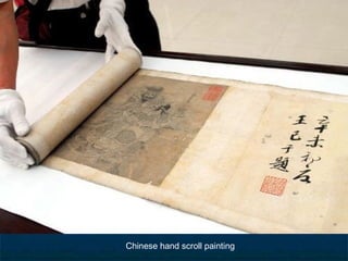 Chinese hand scroll painting
 