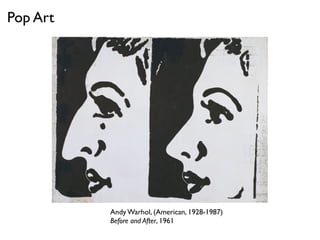 Andy Warhol, (American, 1928-1987)
Before and After, 1961
Pop Art
 