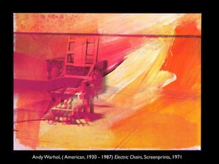 Andy Warhol, ( American, 1930 - 1987) Electric Chairs, Screenprints, 1971
 