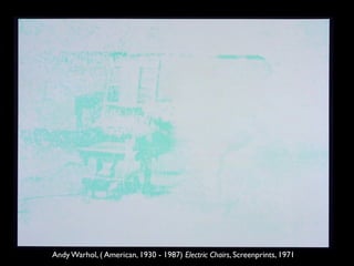Andy Warhol, ( American, 1930 - 1987) Electric Chairs, Screenprints, 1971
 