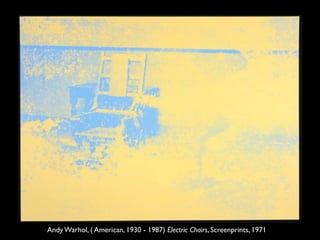 Andy Warhol, ( American, 1930 - 1987) Electric Chairs, Screenprints, 1971
 